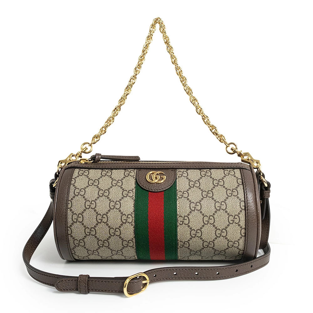 Gucci Ophidia GG Supreme Beige Cream Brown Chain Bag Crossbody